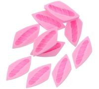 IMIKEYA Lot de 10 Moules à Muffins et Biscuits en Silicone Rose, Moules à Fondant 3d Mini Hamburger pour Démoulage Facile et Usage Polyvalent en Pâtisserie et Art Résine