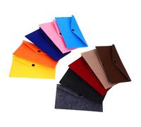 IMIKEYA Lot de 10 Pochettes en Feutre à Bouton-Pression Multifonctions pour Rangement Téléphone, Monnaie, Écouteurs, Paquet Compact De Rangement pour Usage Quotidien Et Voyage