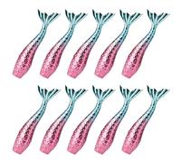 IMIKEYA Lot de 10 Tubes de Gloss à Lèvres Vides 3 G Paillettes pour Maquillage DIY Sept Couleurs Queue de Sirène