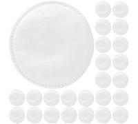 IMIKEYA Lot de 100 Tampons Démaquillants Ronds en Coton Non Pelucheux Épais Bord Verrouillé Blanc Accessoire Cosmétique pour Nettoyage Visage et Démaquillage Quotidien Adapté Peaux