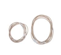 IMIKEYA Lot de 12 élastiques pour suspension de microphone, anneaux en caoutchouc anti-vibrations, clips de fixation, pièces de rechange pour l'enregistrement en studio et à domicile.