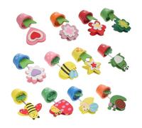 IMIKEYA Lot de 12 Pinces Mémo en Bois pour Pot De Fleurs Décorations De Fête À Domicile Style Aléatoire