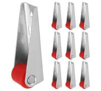 IMIKEYA Lot de 12 Roulettes de Support Inférieures Rouges 2 Cm pour Portes Coulissantes, Roues Directionnelles Anti-affaissement pour Portes de Placard, Armoires et Portails, Roulettes