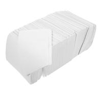 IMIKEYA Lot de 125 sets de table jetables en papier blanc pour manucure