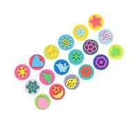 IMIKEYA Lot de 18 Décoratifs Garçon et Filles Sceau EVA pour Outils de Peinture pour Écoles et Fêtes Matériel Sûr et Coloré Éponge Éducatifs