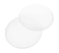 IMIKEYA Lot de 2 Abat-Jour en Polycarbonate Demi-Rond Boucle Diffuseur Anti-Buée Blanc pour Ampoules LED et Lampes Plafonniers Protection Résistante et Diffusion Homogène Lumière