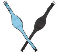 IMIKEYA Lot de 2 Bananes pour Micro de Sport Réglables, Poche de Rangement en Polyester pour Entraîneur de Gym, Ceinture Micro Fitness Noire et Bleu Clair, Usage Intérieur et Extérieur