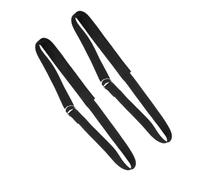 IMIKEYA Lot de 2 Bandes de Yoga Non Élastiques en Sangle Robuste Noir, Activant le Dos Ventre, Accessoire pour Usage Domestique et Entraînement Quotidien