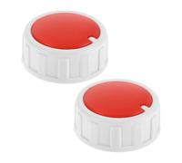 IMIKEYA Lot de 2 Boutons de Commande de Chauffage Mural D-shaped, Pièce de Rechange pour Radiateur Plinthe, Bouton de Réglage Précis Température, Compatible Chauffage D’intérieur