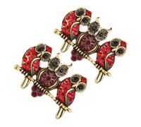 IMIKEYA Lot de 2 Broches Hibou en Émail Bijoux Animaux Colorés pour Femmes et Accessoires de Mode Élégants pour Mariage et Anniversaire