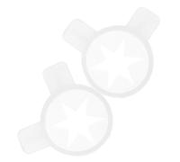 IMIKEYA Lot de 2 capuchons de modelage pour machine à crème glacée en plastique blanc facile à nettoyer - Convient pour les fêtes d'anniversaire et autres événements