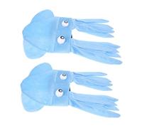 IMIKEYA Lot de 2 Chapeaux Pieuvre Fantaisie Bleus, Accessoires de Déguisement pour Garçon et Filles et Adultes, Chapeaux Extravagants Légers en Tissu Doux, pour Festivals, Fêtes et