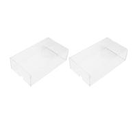 IMIKEYA Lot de 2 Coques de Protection Transparentes en Acrylique pour Souris de Bureau sans Fil Dimensions 180 X 100 X 50 MM Anti-Rayures et Résistantes à L’Eau Accessoire Amovible et