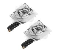 IMIKEYA Lot de 2 Élastiques à Cheveux en Spirale en Cordon Téléphonique Accessoires de Coiffure Chinois pour Femmes Élastiques à Tresses Bulles Légers et Résistants pour Queue de