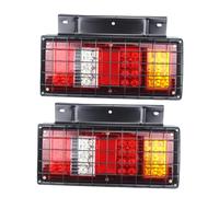 IMIKEYA Lot de 2 Feux Arrière Multifonctionnels LED pour Camion et Remorque 24v avec Grille Métallique Feux Stop Clignotants de Recul Haute Luminosité Faible Consommation Usage Routier
