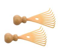 IMIKEYA Lot de 2 Masseurs de Cuir Chevelu Portables en Plastique Robuste Mini Gratte-Cheveux pour Massage Manuel Relaxant Outil de Stimulation et Soulagement des Démangeaisons