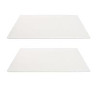 IMIKEYA Lot de 2 Panneaux en Fibre Céramique Blanche Isolant Haute Température pour Poêle à Granulés et Four à Pizza, Barrière Thermique et Contrôle Stable Température