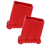 IMIKEYA Lot De 2 Patins D'Échelle En Caoutchouc Antidérapants 25x70 Mm Pour Protection Échelles Et Meubles - Accessoire Sécuritaire Et Pratique Rouge
