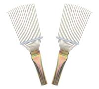 IMIKEYA Lot de 2 Peignes en Acier Laine de Mouton Râteaux à Laine Petits Accessoires Agricoles pour Bétail Démêlage pour Ovins et Animaux Domestiques