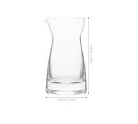 IMIKEYA Lot de 2 Pichets à Lait en Verre 80 Ml - Récipient à Sauce Multifonction pour Café et Crème Carafe Légère et Compacte pour Cuisine Maison et Usage Professionnel