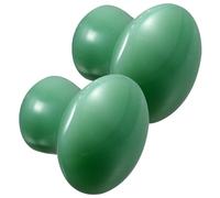 IMIKEYA Lot de 2 Planches de Massage Visage en Jade Vert Forme Champignon, Outil de Massage Confortable pour Stimuler la Circulation Sanguine et Soins Peau