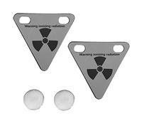 IMIKEYA Lot de 2 Réflecteurs d'Avertissement Magnétiques pour Plaques Triangulaires Réfléchissantes Autocollants de Sécurité pour Conduite Nocturne Accessoires de Cyclisme