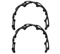 IMIKEYA Lot de 2 Serrage-Têtes Dentés Rétractables Noirs en Plastique Compact Bandeaux sans Bandeau pour Femme et Fille Accessoires Cheveux Antidérapants Pratiques pour Coiffure
