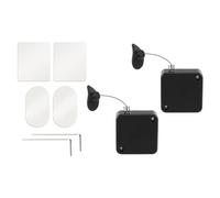IMIKEYA Lot de 2 Set de Cordons de Sécurité Rétractables de 2 Mètres pour Télécommande de Télévision Manette de Jeu et Tablette avec Verrouillage Réglable Haute Résistance Accessoires