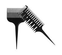 IMIKEYA Lot de 2 Set de Peignes Multifonction Professionnel Queue de Rat et Peigne de Coloration, Outil Coiffure Salon, Usage Personnel et Salon, Sectionnement Précis, Plastique