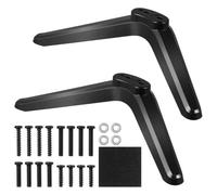 IMIKEYA Lot de 2 supports de base pour TV de 140,7 cm - Pieds de rechange universels pour TV de 140,7 cm - Support TV universel - Support décoratif - Représente les chutes en plastique au sol