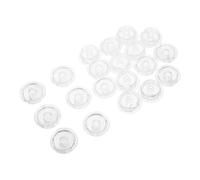 IMIKEYA Lot de 20 Accessoires pour Stores Vénitiens Capuchon De Rail De Base Bouton De Verrouillage du Rail Inférieur Butée De Rail Inférieur Embouts De Rail Inférieur Bouton De Rail