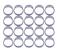 IMIKEYA Lot de 20 ouvre-bouteilles en acier inoxydable (bleu) - Tire-bouchons en forme de bague pour canettes de soda - Accessoire de bar/boîte de nuit - Bijou