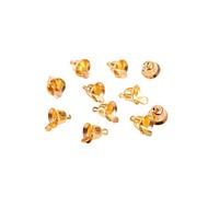 IMIKEYA Lot de 20 Petites Cloches De Noël Décoratives en Métal Doré pour Sapin Ou Travaux Manuels