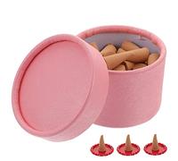 IMIKEYA Lot de 3 Boîtes de Cônes de Parfum Parfumés pour L'aromathérapie Effet Contemplation, Matériau Synthétique, Accessoire Petit Support, Relaxation Yoga