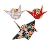 IMIKEYA Lot de 3 Broches Épingle de Sûreté en Alliage, Broches Dessin Animé Ravissantes Rouge Blanc Noir, Accessoires Polyvalents pour Vêtements et Paquet, Présent Femme Fille, Décoration