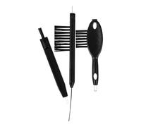 IMIKEYA Lot de 3 Brosses de Nettoyage pour Appareils Auditifs, Format Compact, Plastique Sûr, Kit Pratique pour Tubes Auditifs, Accessoires Portables Adaptés au Nettoyage Quotidien
