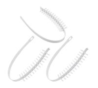 IMIKEYA Lot De 3 Brosses De Nettoyage Pour Machine À Laver En Abs Blanc
