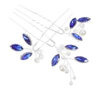 IMIKEYA Lot de 3 Épingles à Cheveux Décoratives en Strass Bleu Accessoires pour Cheveux de Mariage Style Classique Femmes et Adolescentes pour Cérémonie et Fête