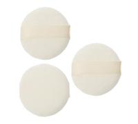 IMIKEYA Lot de 3 Houppettes à Poudre Ultra Douces 65X10 MM Bande Satinée pour Application Précise Maquillage Visage et Corps