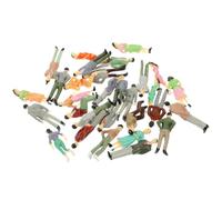 IMIKEYA Lot de 30 Figurines Miniatures Colorées : Modèles Réduits Peints à L’échelle 1:50 pour Maisons de Poupées, Réseaux Ferroviaires Miniatures, Parcs, Écoles Et Paysages.