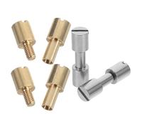 IMIKEYA Lot De 4 Attaches De Couteaux En Acier Inoxydable : Goupilles De Poignée En Laiton, Vis De Verrouillage, Rivets Pour Poignées, Projets De Bricolage, Accessoires De Fabrication De