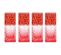 IMIKEYA Lot de 4 Flacons de Parfum en Verre Rechargeable 27 Ml Vaporisateurs Portables Rouges Bouteilles Pulvérisatrices Rechargeables pour Parfum Huiles Essentielles et Soins Peau
