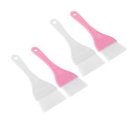 IMIKEYA Lot de 4 Grands Pinceaux de Maquillage pour Visage et Corps, Applicateurs Doux pour Masque à L'argile et Lotion Corporelle, 2 Blancs et 2 Roses, Brosses Polyvalentes pour Soins