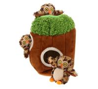 IMIKEYA Lot de 4 Jouets en Peluche Couineurs pour Chien Formes d'animaux, Lavables et Adaptés aux Activités de Cache-Cache pour Chien