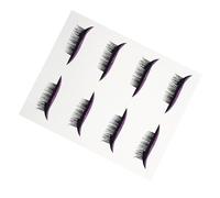 IMIKEYA Lot de 4 Paires d'Autocollants Eye-Liner Pailletés Violet Bande Adhésive Imperméable pour Maquillage Yeux Extension Cils Facile à Appliquer pour Cosplay et Fêtes