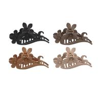 IMIKEYA Lot de 4 Pinces à Cheveux Vintage de Fleur Finition Mate Antidérapante Couleurs Assorties Maintien Fort pour Cheveux Fins et Épais Accessoire Coiffure Polyvalent pour Fêtes et