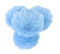IMIKEYA Lot de 4 Pompons Duveteux Décoratifs pour Chapeaux et Vêtements Épinglette Détachable en Fausse Laine Accessoires de Mode pour Bricolage et Décoration