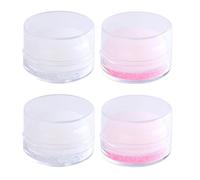 IMIKEYA Lot de 4 Tampons à Ongles en Silicone Rose et Blanc, Outil d'Impression pour Nail Art, Accessoires de Tamponnage pour Manucure, Compact et Facile à Utiliser pour Designs Variés