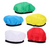 IMIKEYA Lot de 5 Abat-Jour Ronds en Tissu Léger pour Lampe Flash 7 Pouces, Housse Colorée Blanche, Jaune, Rouge, Verte et Bleue, Diffuseur Photographique pour Accessoires Photo