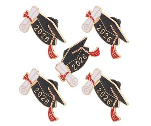 IMIKEYA Lot de 5 Broches Émaillées 2026 pour Remise de Diplômes, Badges Souvenirs pour Fêtes de Fin D’études, Décoration de Salle de ccessoires pour Invités et Étudiants
